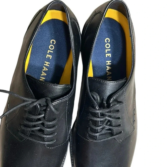 Cole Hana shoes,men leather NEW Oxford,Hawthorne Plain Ox,C32351,black,designer - Picture 6 of 15